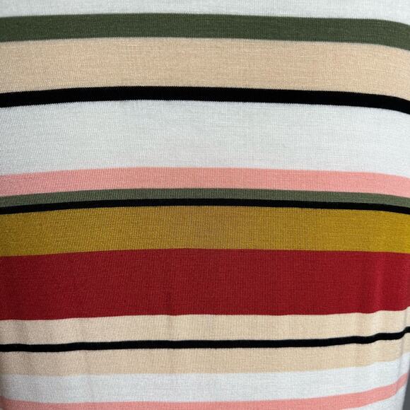 Striped Multicolor Button-Up Dress - Picture 10 of 12